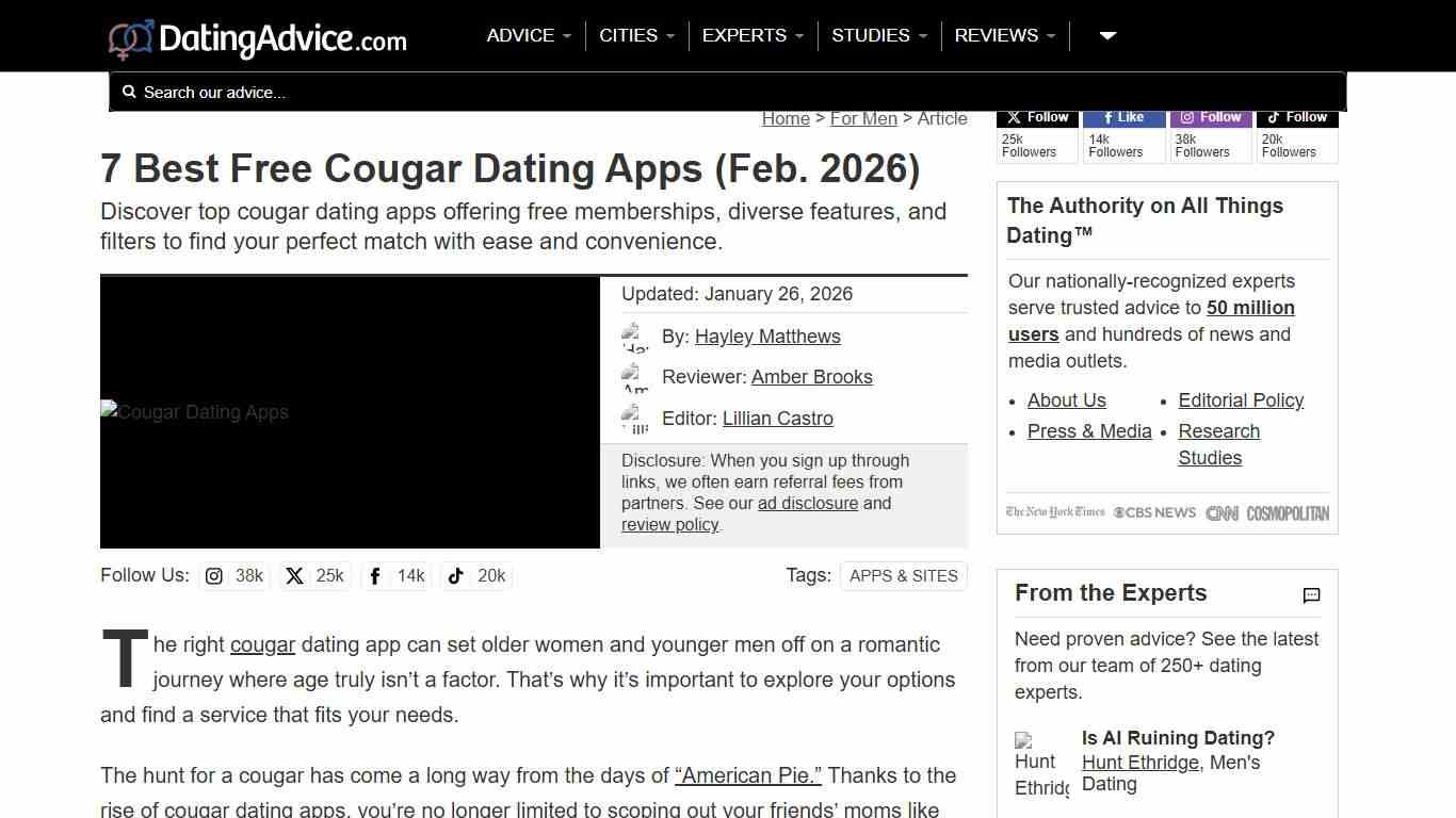 7 Best Free Cougar Dating Apps (Feb. 2026)